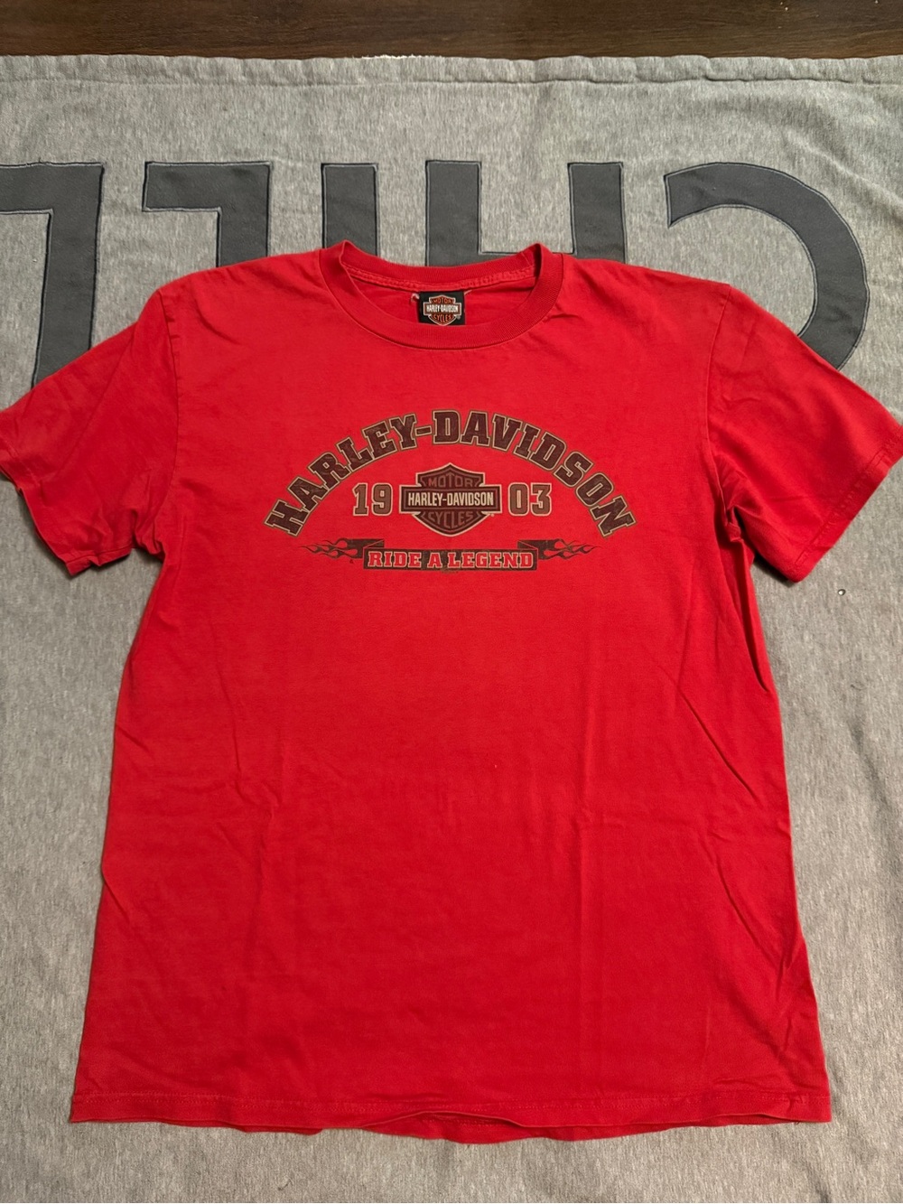 Harley-Davidson Red Short Sleeve Logo Tee